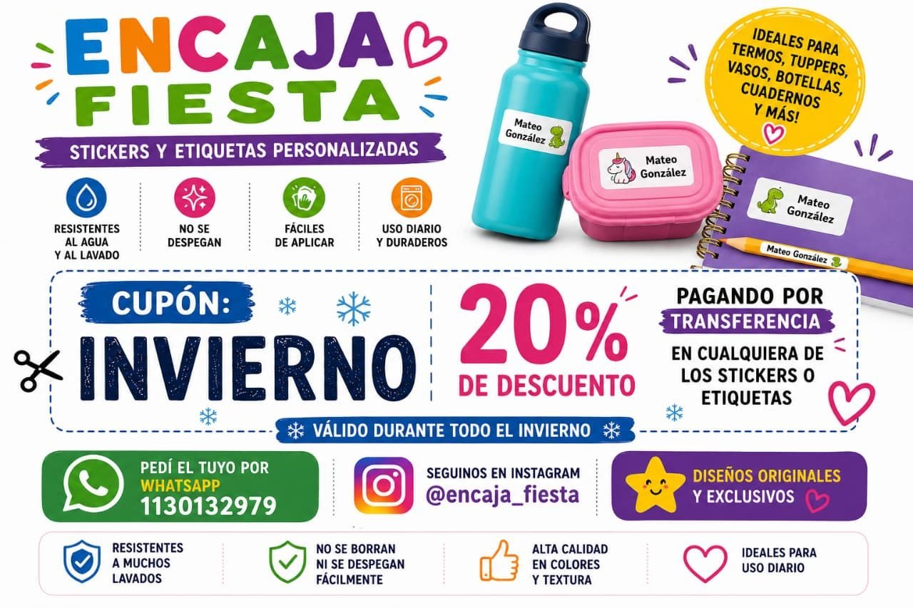 Stickers y etiquetas personalizadas